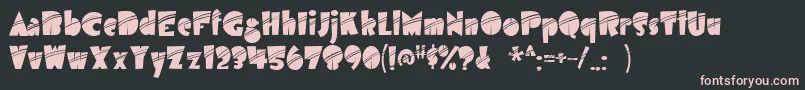 Airmoleq Font – Pink Fonts on Black Background