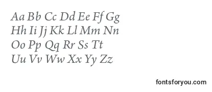 Review of the ArnoproItalic12pt Font