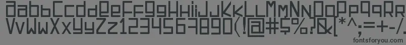 EspacioCuadrado Font – Black Fonts on Gray Background