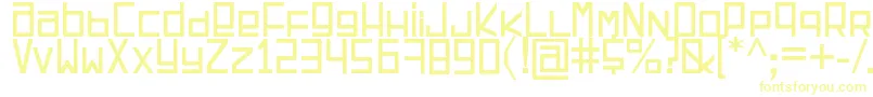 EspacioCuadrado Font – Yellow Fonts