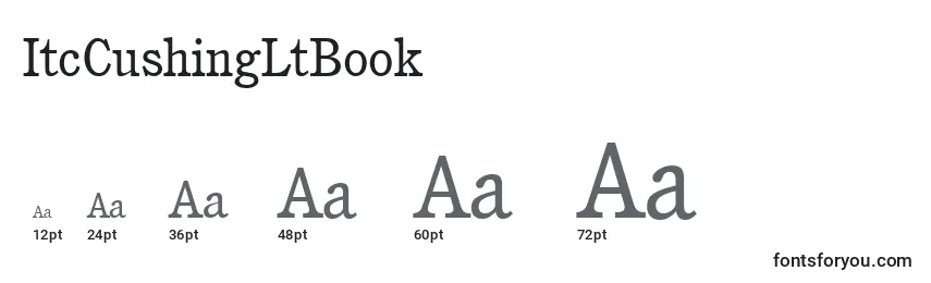 Размеры шрифта ItcCushingLtBook