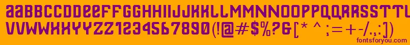 Thailandesa Font – Purple Fonts on Orange Background