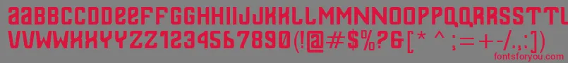 Thailandesa Font – Red Fonts on Gray Background