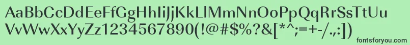 ImperialstdMediumRegular Font – Black Fonts on Green Background