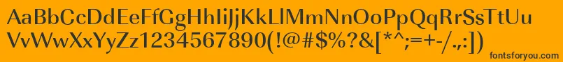 ImperialstdMediumRegular Font – Black Fonts on Orange Background