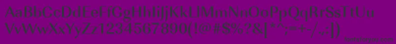 ImperialstdMediumRegular-fontti – mustat fontit violetilla taustalla