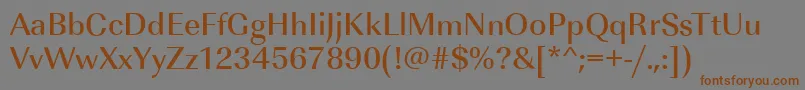 ImperialstdMediumRegular Font – Brown Fonts on Gray Background