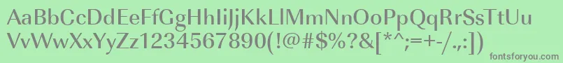 ImperialstdMediumRegular Font – Gray Fonts on Green Background