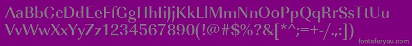 ImperialstdMediumRegular Font – Gray Fonts on Purple Background