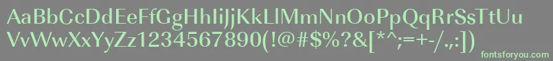 ImperialstdMediumRegular Font – Green Fonts on Gray Background