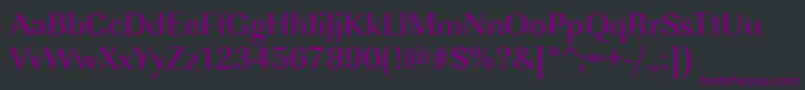 ImperialstdMediumRegular Font – Purple Fonts on Black Background
