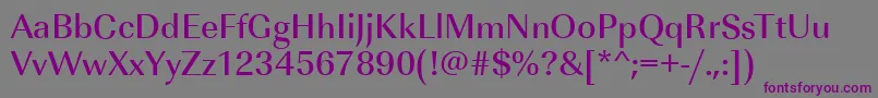 ImperialstdMediumRegular Font – Purple Fonts on Gray Background