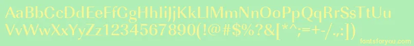 ImperialstdMediumRegular Font – Yellow Fonts on Green Background