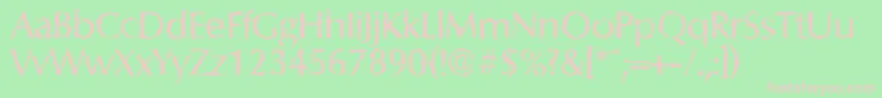 ColumbiarandomRegular Font – Pink Fonts on Green Background