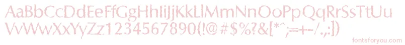 ColumbiarandomRegular Font – Pink Fonts on White Background