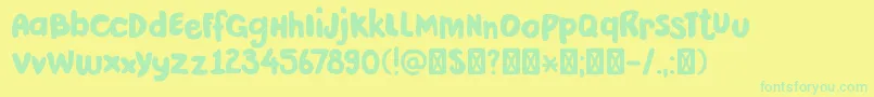 More about DkPardesi Font DkPardesi Font – Green Fonts on Yellow Background