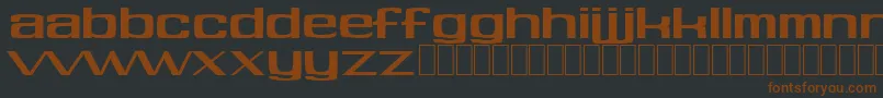 Softhits-fontti – ruskeat fontit mustalla taustalla