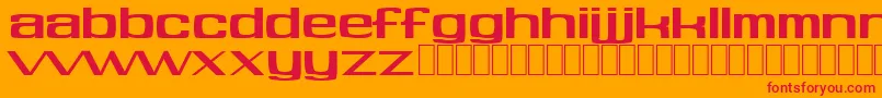 Softhits Font – Red Fonts on Orange Background