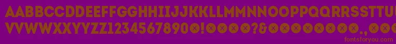 IntroCondBlackFree Font – Brown Fonts on Purple Background