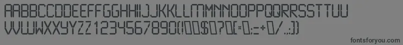 フォントLiquidcrystalNormal – 黒い文字の灰色の背景