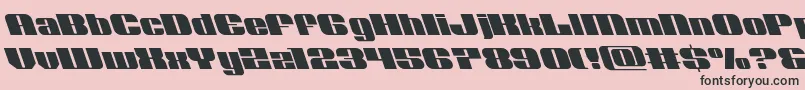 Шрифт Nolocontendreleft – чёрные шрифты на розовом фоне