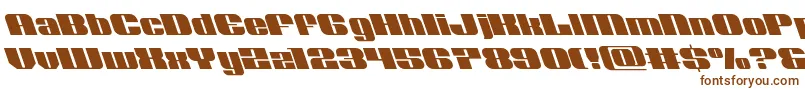 Шрифт Nolocontendreleft – коричневые шрифты на белом фоне