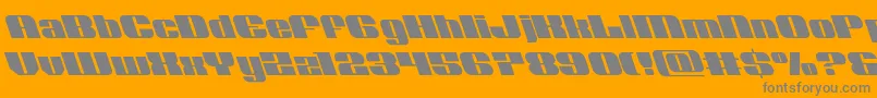 Шрифт Nolocontendreleft – серые шрифты на оранжевом фоне