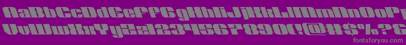 Nolocontendreleft Font – Gray Fonts on Purple Background