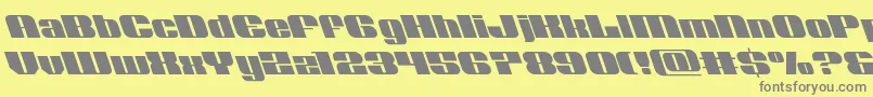 Шрифт Nolocontendreleft – серые шрифты на жёлтом фоне