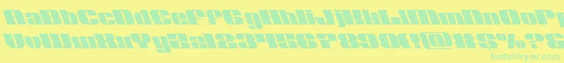 Weitere Informationen zur Nolocontendreleft-Schriftart Nolocontendreleft-Schriftart – Grüne Schriften auf gelbem Hintergrund