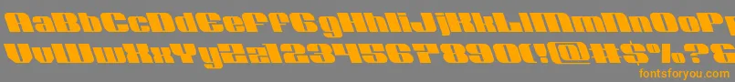 Nolocontendreleft Font – Orange Fonts on Gray Background