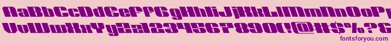 Nolocontendreleft Font – Purple Fonts on Pink Background