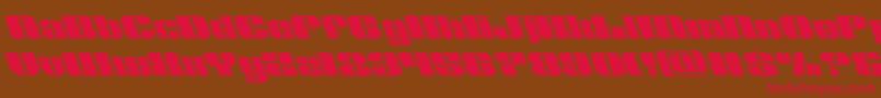 Nolocontendreleft Font – Red Fonts on Brown Background