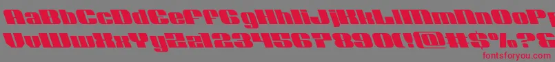 Nolocontendreleft Font – Red Fonts on Gray Background