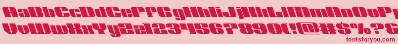 Nolocontendreleft Font – Red Fonts on Pink Background