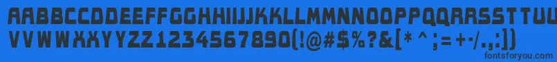 AConceptotitulldbk Font – Black Fonts on Blue Background