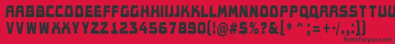 AConceptotitulldbk Font – Black Fonts on Red Background