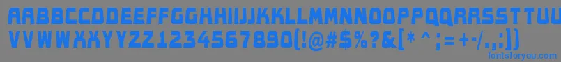 AConceptotitulldbk Font – Blue Fonts on Gray Background