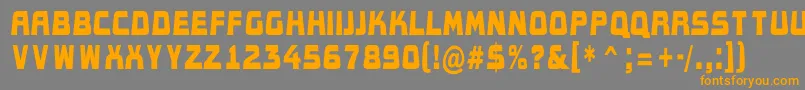 AConceptotitulldbk Font – Orange Fonts on Gray Background