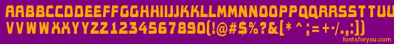 AConceptotitulldbk Font – Orange Fonts on Purple Background