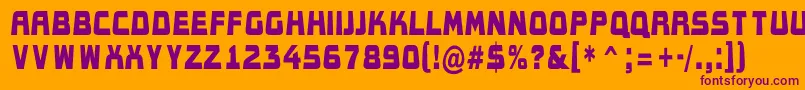 AConceptotitulldbk Font – Purple Fonts on Orange Background