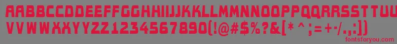 AConceptotitulldbk-Schriftart – Rote Schriften auf grauem Hintergrund