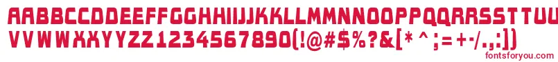 AConceptotitulldbk Font – Red Fonts on White Background