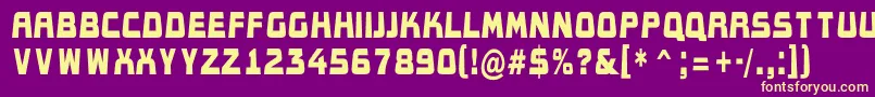 AConceptotitulldbk Font – Yellow Fonts on Purple Background