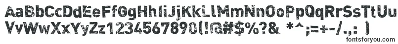 Шрифт Dink – толстые шрифты