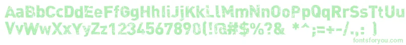 Dink Font – Green Fonts on White Background