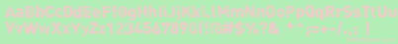 Dink Font – Pink Fonts on Green Background