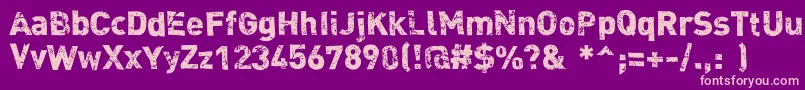 Dink Font – Pink Fonts on Purple Background