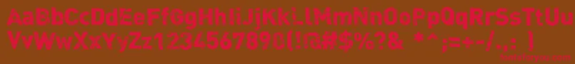 Dink Font – Red Fonts on Brown Background