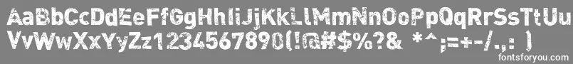 フォントDink – 灰色の背景に白い文字